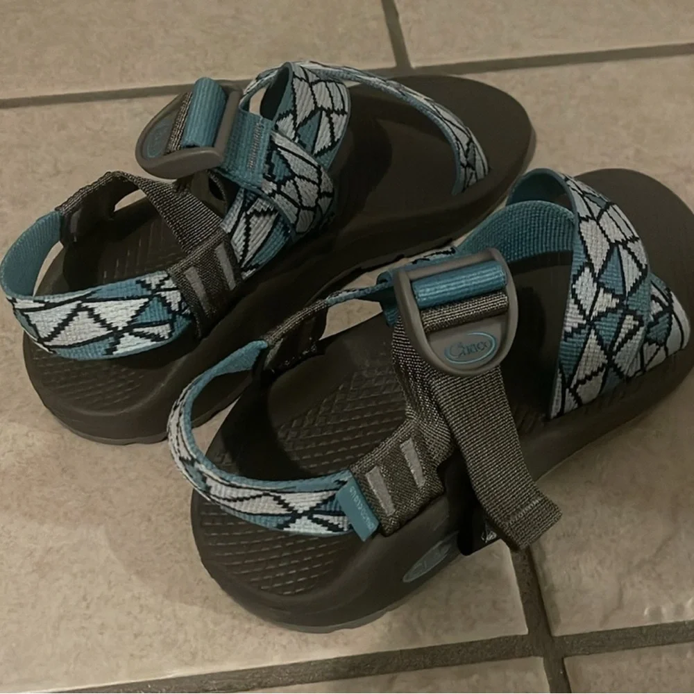 Chaco Blue and Gray Sandals size 7 - Picture 2 of 5
